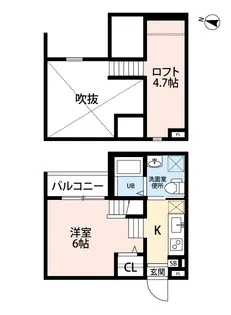 ココマンション【2階】の間取り