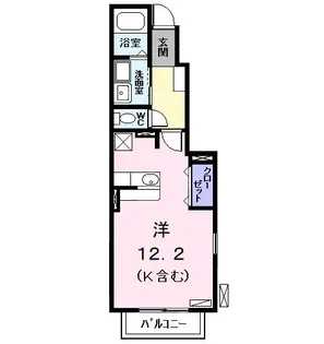 Zeus Ⅰ (ゼウス)【1階】の間取り
