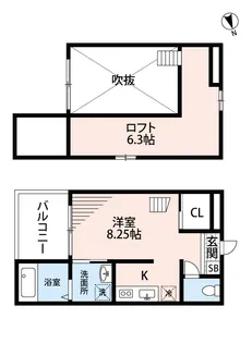 ロワール名古屋(ロワールナゴヤ)【2階】の間取り