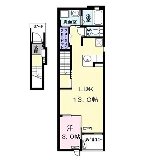 クレメント【2階】の間取り