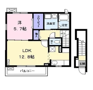 カーサ コロレ【2階】の間取り
