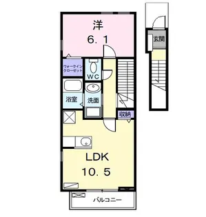 グランツシェ−ネ【2階】の間取り