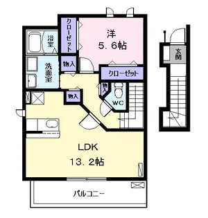 ラッフィナート【2階】の間取り