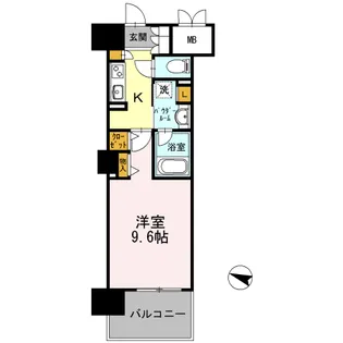 ロイヤルパークスERささしま WEST【1202号室】の間取り