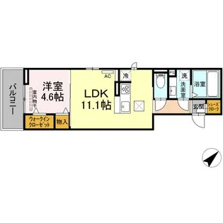 スリーエイト キミ【2階】の間取り