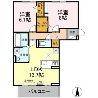 ファミール2【1階】の間取り