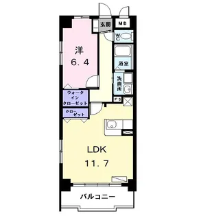 ファミール大山【2階】の間取り