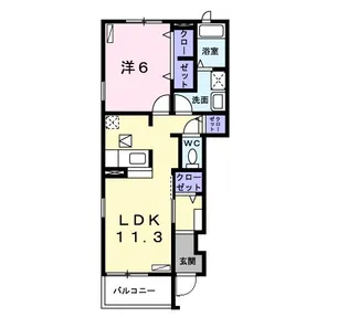 プロヴィダンス T【1階】の間取り