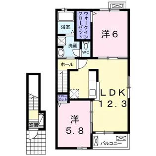 クラリス【2階】の間取り