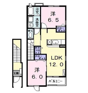 A・ラージュ【2階】の間取り
