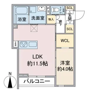 C’est merveilleux【1階】の間取り