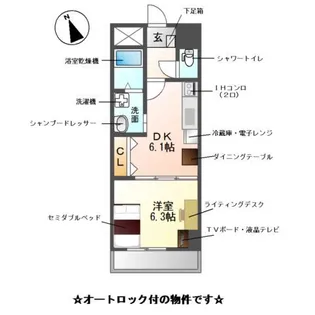 M-stage Aoi【9階】の間取り