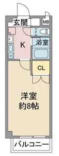レージュ松原【3階】の間取り