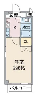 レージュ城西【4階】の間取り