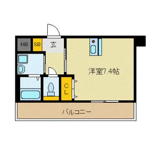 プレサンス鶴舞駅前ブリリアント【2階】の間取り