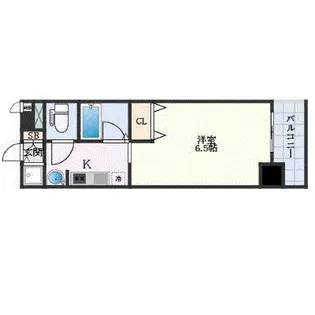 プレサンス名古屋STATIONアブソリュート【7階】の間取り