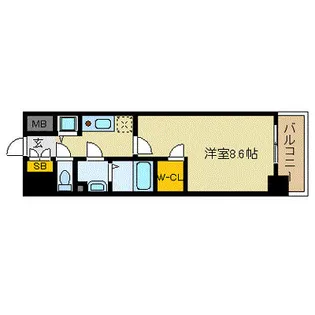 プレサンス栄ライズ【12階】の間取り