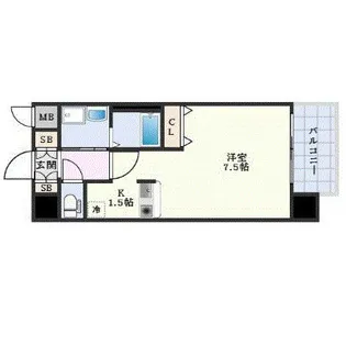 プレサンス名古屋STATIONザ・シティ【12階】の間取り