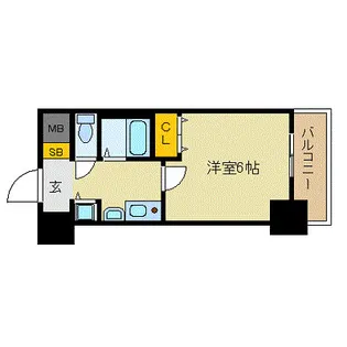 プレサンス名古屋STATIONザ・シティ【8階】の間取り