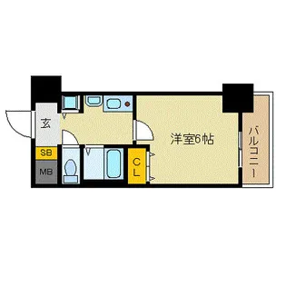プレサンス名古屋STATIONザ・シティ【10階】の間取り