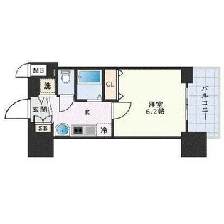 プレサンス名古屋城前ラバンカ【3階】の間取り
