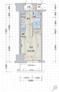 プレサンス新栄リミックス【6階】の間取り