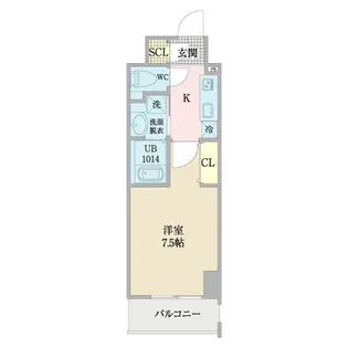 プレイズシード浅間町【0503号室】の間取り