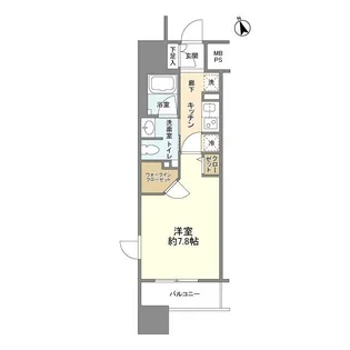 フレールコート東別院【10階】の間取り