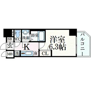 プレサンス THE MOTOYAMA【4階】の間取り