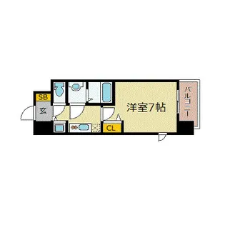 プレサンス久屋大通公園エアリー【4階】の間取り