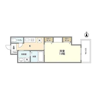 エルメディオ千種【9階】の間取り