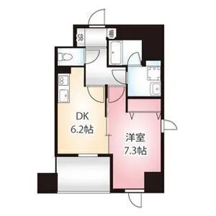 ディアコート白川【0807号室】の間取り