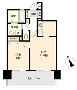 willDo伝馬町【8階】の間取り