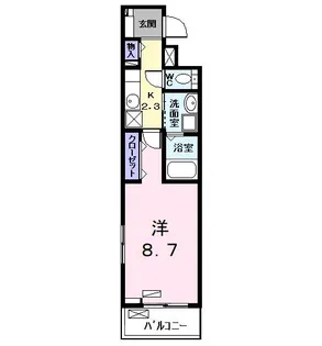 ローレルWest【3階】の間取り