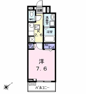 ザ ルミナス トキワ【1階】の間取り