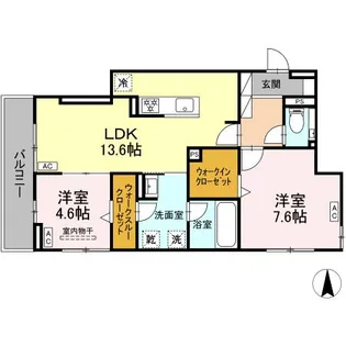 セレスティア草薙町【3階】の間取り