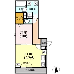 セレスティア藤江町【2階】の間取り
