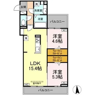 グレイスカメリア【3階】の間取り