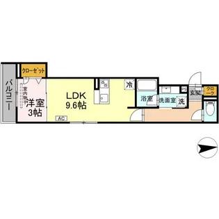 ルヴィータ高道【3階】の間取り