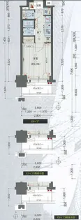 プレサンス名古屋STATIONアブソリュート【7階】の間取り