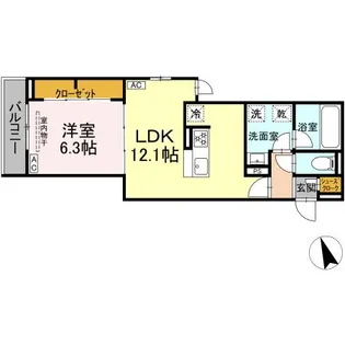 アルドゥール【2階】の間取り