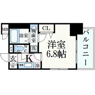 プレサンス広小路通パルス【5階】の間取り
