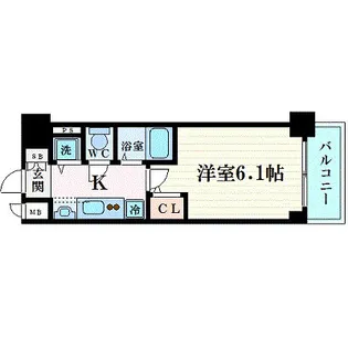プレサンス名古屋STATIONアブソリュート【2階】の間取り