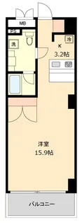 スクエア名駅南【2階】の間取り