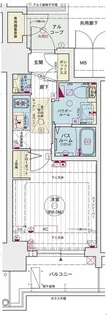 エステムコート名古屋新栄IIアリーナ【5階】の間取り