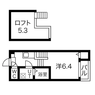 Yuu-Tao姫宮町【203【プラン1】号室】の間取り