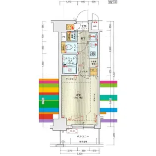 ライジングコート名古屋駅前東【705号室】の間取り