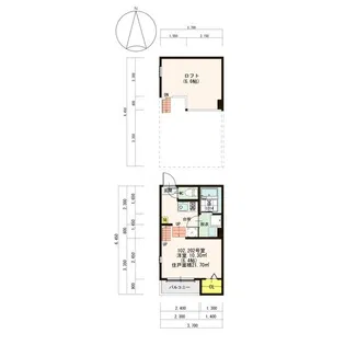 ソレイユ 中村日赤【202【プラン2】号室】の間取り