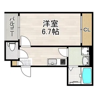 プルミエール角割町【301【プラン1】号室】の間取り