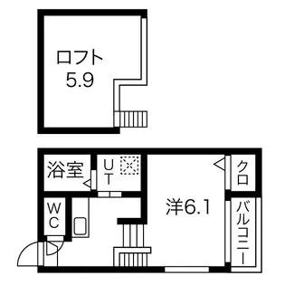 グランシャリオ【205【プラン1】号室】の間取り